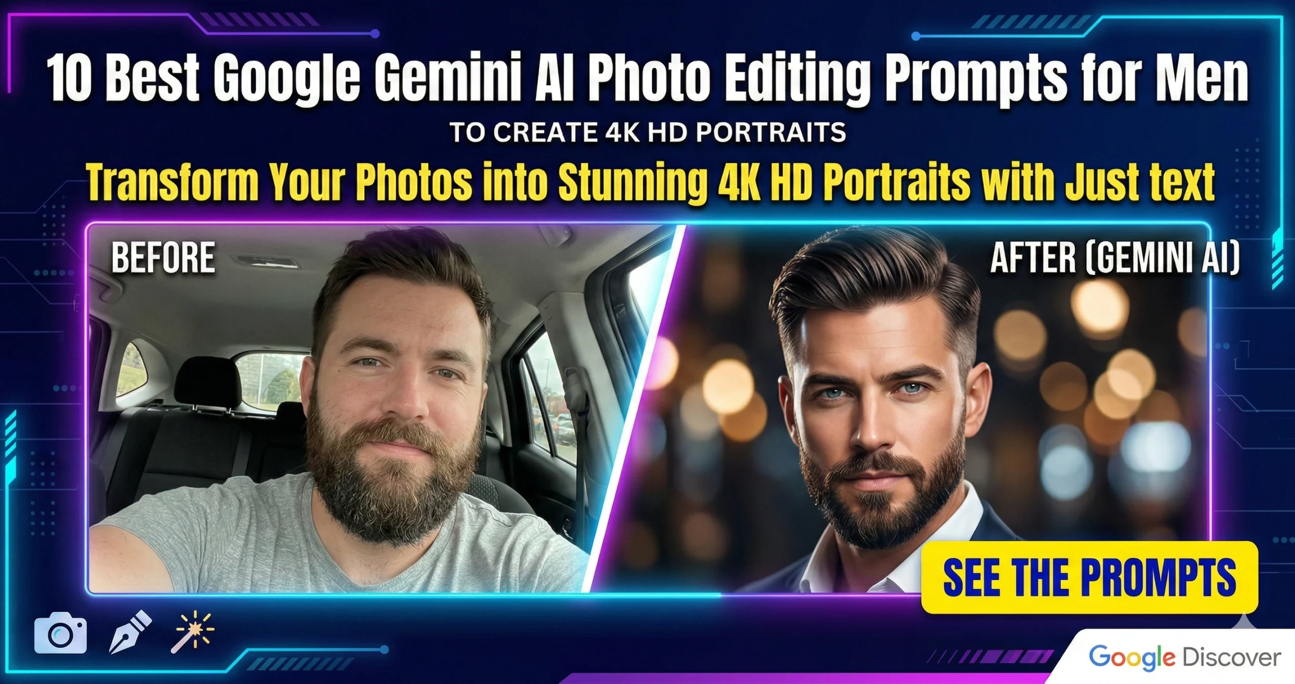 Best Google Gemini AI Photo Editing Prompts